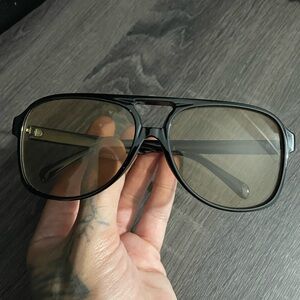 Black Aviator Sunglasses